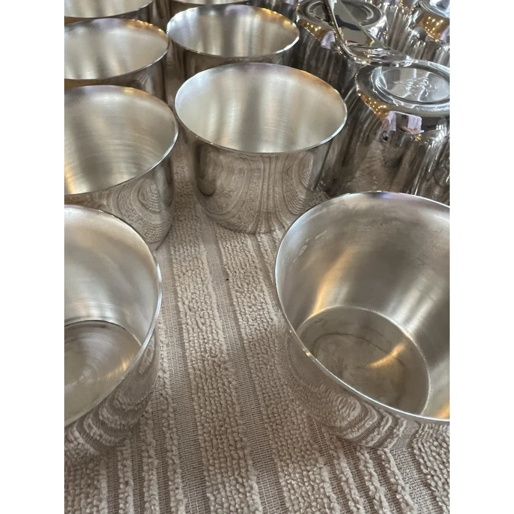 Sheridan Taunton Silverplate Punch Bowl Cups (20) & Ladle 21 Piece